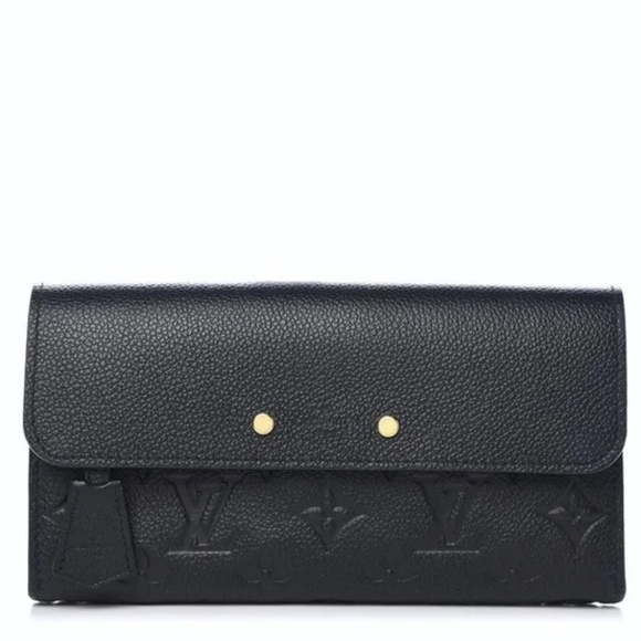 Louis Vuitton Black Empreinte Pont Neuf Monogram Wallet - Picture 1 of 10